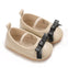 Apricot Bow Party Style Rubber Sole Girls Shoes SH7157A